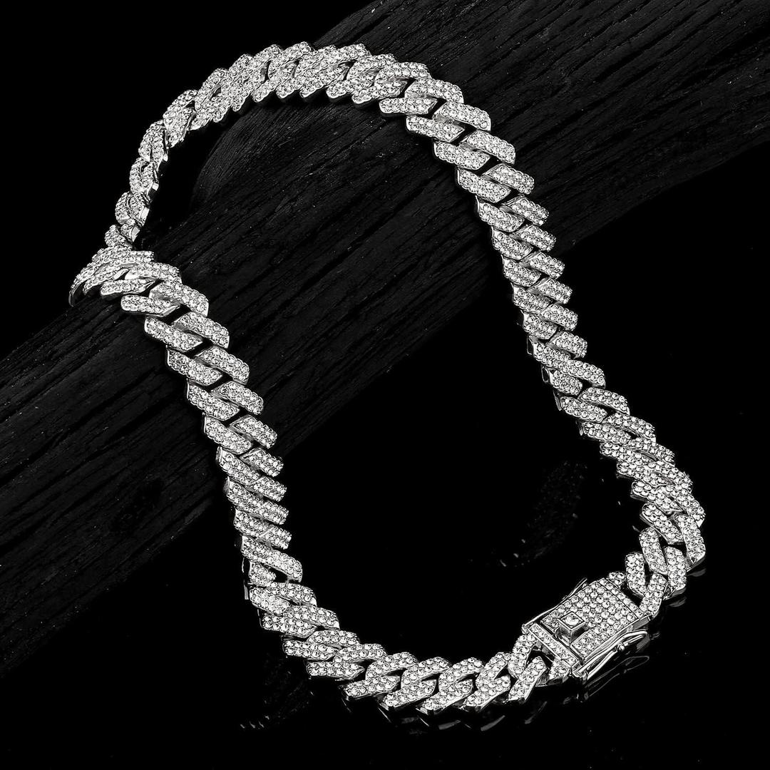 Stylish Silver Multi-Layered Stainless Steel Chain - 1 Pc