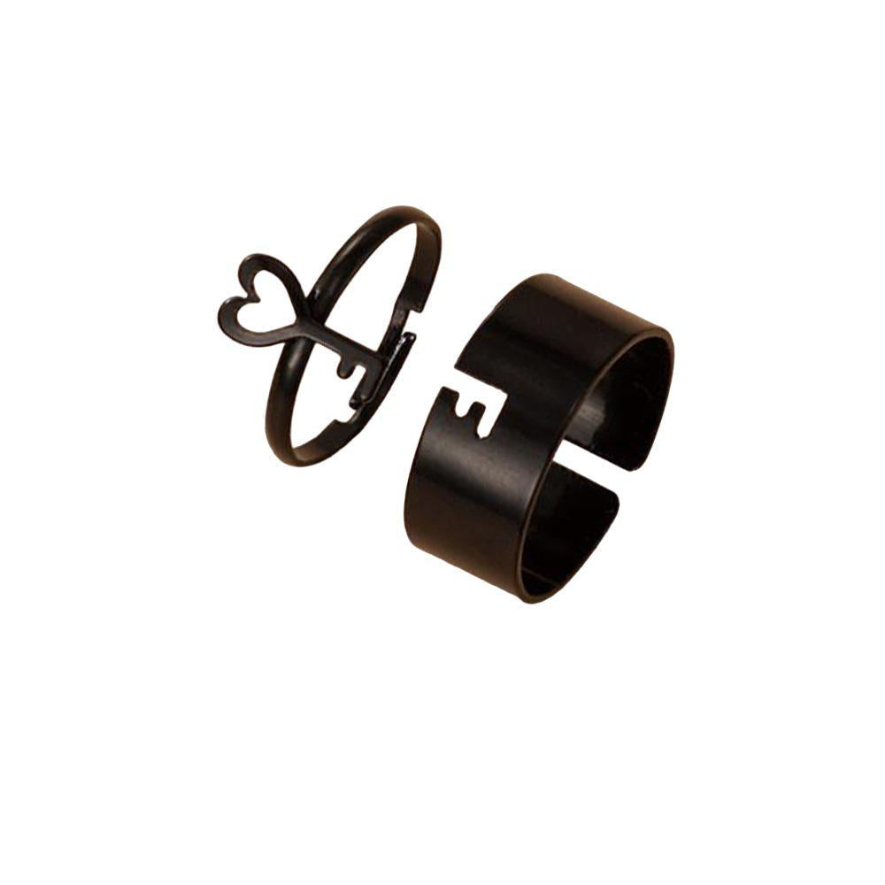 Lock And Key Shaped Couple's Ring