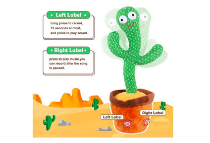 Interactive Dancing Cactus Toy - Fun Green Character for Kids (1 Pc)