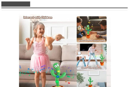 Interactive Dancing Cactus Toy - Fun Green Character for Kids (1 Pc)