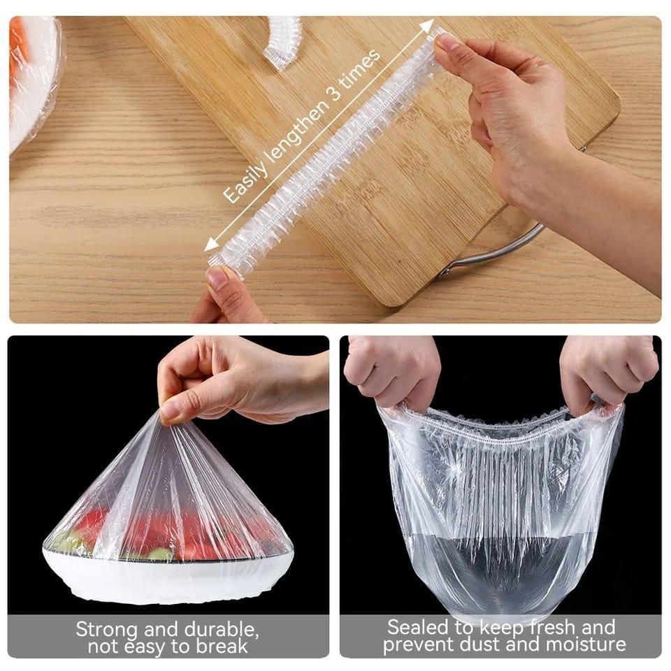 100 Pcs Food Cover Polythene Covers