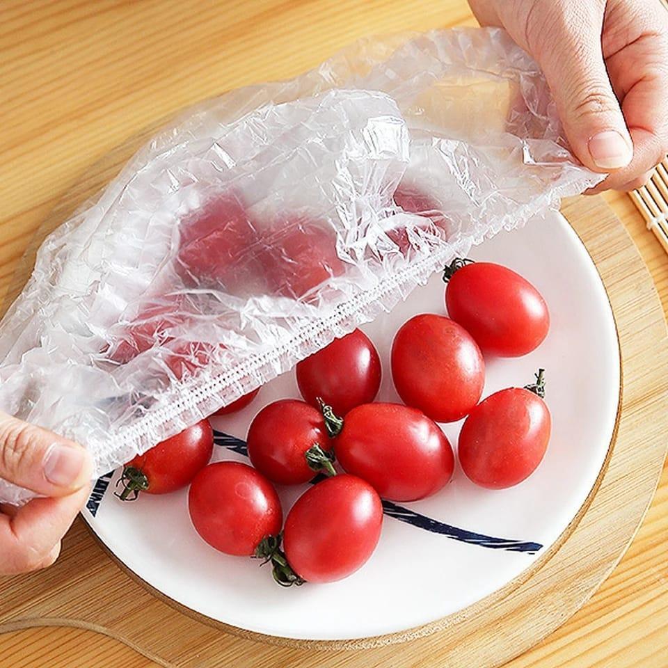 100 Pcs Food Cover Polythene Covers