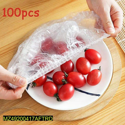 100 Pcs Food Cover Polythene Covers